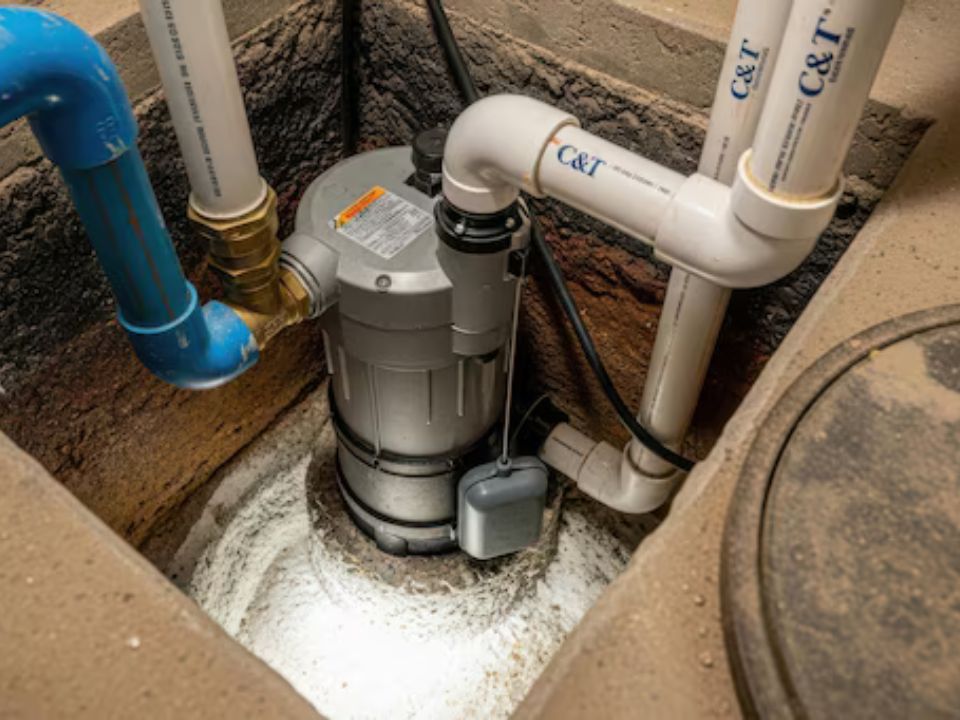 Sump Pump Installation & Repair performed by a licensed Alexandria Pro Plumbing technician in Alexandria, VA